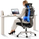 FLEXISPOT ErgoX-Pro Premium Ergonomic Office Chair Obsidian-FT Adjustable Armrests Dynamic Lumbar Support Recline Ti (New)