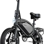 Jetson Axle X Electric 12&quot Bike Black 25 Mile Pedal Assist Range 220 Lb Capacity Dual Disc Brakes LED Headlight Twi (New)