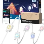 eufy Permanent Outdoor Lights E22 100ft 50ft kit Total 150ft with 90 Triple-LED Lights Smart RGBWW Up to IP67 Waterp (New)