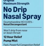 Amazon Basics No Drip Nasal Spray 12 Hour Nasal Decongestant Pump Mist Oxymetazoline HCl Cold and Allergy Nasal Spray (New)