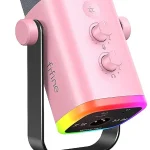 FIFINE AmpliGame AM8P XLR/USB Dynamic Microphone for Gaming Recording PC Microphone with Controllable RGB Headphones Ja (New)