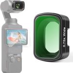 0.75X Wide Angle Lens Compatible with DJI Osmo Pocket 3 Pocket 4 Only 3 Elements 3 Groups Multicoated Optical Glass Ma (New)