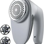 Bymore Fabric Shaver Lint Shaver Sweater Shaver for Clothes Gray Large 65mm head and six-leaf blades cover more area (New)