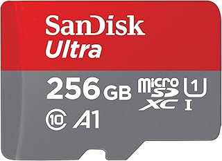 61lQ5n-udzL._AC_UL320_ SANDISK 256GB Ultra microSD Card + Adapter Up to 150MB/s Read Speeds UHS-I Full HD C10 U1 A1 Ideal for Android Sma (New) - Image 1