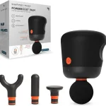 Sharper Image Mini Massage Gun Powerboost Palm Rechargeable Deep Tissue Percussion Handheld Massager 4 Adjustable Speed (New)
