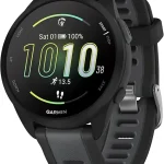 Garmin ForerunnerÂ® 165 Running Smartwatch 43mm Black Essential Training &amp Recovery Features Built-In GPS for Distanc (New)