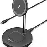 Anker PowerWave 2-in-1 MagSafe Compatible Wireless Charging Stand Magnetic Dual-Device Dock Lite for iPhone 18 Pro / 17 (New)
