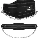 YAGHZU Dip Belt with Chain   Weighted Pull Up Belt Dip Weight Belt Weightlifting Belt for Pullups Squats and Dips Bel (New)