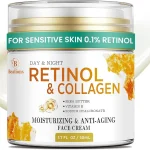 Retinol Cream for Face Anti Aging: Wrinkle Cream for Face Neck with Collagen Hyaluronic Acid - Night Moisturizer for Men W (New)