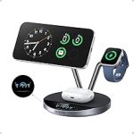 Anker Prime 3-in-1 Qi2.2 MagSafe Compatible 25W Wireless Charging Station Smart Display with TEC Active Cooling for iPh (New)