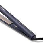 Bio Ionic GoldPro Hair Straightener Blue Moisturizing Heat Technology 24K Gold MX Hair Straightening Iron for Sleek S (New)