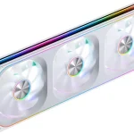 JONSBO ZA-360W PC Case FanAll3-in-OneSingle Frame Unit 120mm ARGBPWM Silent Computer Fan with 4-Sides Infinity Mirro (New)