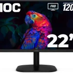 AOC 22 Inch Computer Monitor FHD 120Hz Overclocked VA HDR 22B35HM23 1920Ã—1200 LED Monitor 60Hz 05ms Built-in dual S (New)