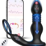 BEISAR Prostate Massager Thrusting Vibrating 7 Modes with Cock Ring Plug Toys P Spot Massager (New)