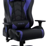 STAPLES Emerge Vartan Gaming Chair Adjustable Height Swivel Blue Ergonomic design with sturdy swivel base for gaming (New)