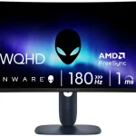 Alienware 34 Curved Gaming Monitor   AW3425DWM - 34-inch WQHD 180Hz 1ms Display 1500R AMD FreeSync Premium VESA Adaptiv (New)