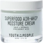 Youth To The People Superfood Air-Whip Face Moisturizer - Lightweight Cream Hyaluronic Acid Facial Cream - Up to 48H Hyd (New)
