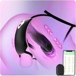 Wearable Thrusting Prostate Massager with Cock Ring Strap On Hands-free Male Toy Prostate Stimulator (New)
