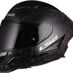 LS2 Helmets Dragon Carbon Full Face Motorcycle Helmet with Midland Spectrum Bluetooth Headset (New)
