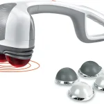 Homedics Back Massager Heated Automatic Percussion Body Massager with Dual Pivoting Heads for Back Body and Neck Massa (New)