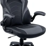 STAPLES Emerge Vortex Gaming Chair Adjustable Height Swivel Black Racing-style design with sturdy swivel base ideal f (New)