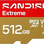 SanDisk 512GB Extreme microSD UHS-I Card Up to 245MB/s Read and 170MB/s Write 5.3K Video 4K UHD High-Performance for A (New)