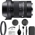 Sigma 18-50mm f/2.8 DC DN Contemporary Lens for Sony E Bundle with UV Filter + Deluxe Cleaning Kit Blower Lens Pen Bru (New)