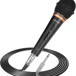 HOTEC Premium Vocal Dynamic Handheld Microphone with 19ft Detachable XLR Cable and ON/Off Switch Metal Black H-W07 (New)