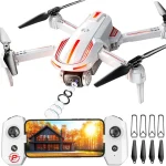 Pallton Drone with Camera for Adults 1080P FPV Foldable RC Quadcopter Easy Fly Toy Drone for Kids &amp Beginners Altitude (New)