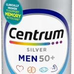 Centrum Silver Men's 50 Multivitamin with Vitamin D3 B-Vitamins Zinc for Memory and Cognition - 200 Tablets (New)