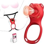 Tuaieu Couple Toys Rose Wearable Sucking Clit Sucker for Women 7 Suction 7 Vibration Modes App Remote (New)