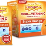 Emergen-C Vitamin C 1000mg Immune Support Powder Orange 30 Packets B Vitamins for Energy Zinc and Manganese Vitamin (New)