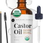 Kate Blanc Cosmetics Castor Oil Organic for Hair Lashes Face Skin 2oz 100% Pure Cold Pressed Hexane Free Hair Oil (New)