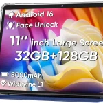 COLORROOM 2026 Android16 Tablet 11inch Face Unlock 18W Fast ChargeBlue 32GB128GB1TB Expand Octa-core CPU 8000mAh (New)