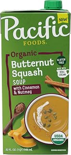 71-RvdrOoPL._AC_UL320_ Pacific Foods Organic Butternut Squash with Cinnamon and Nutmeg Soup 32 FZ (New) - Image 1