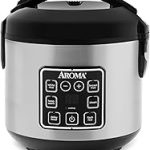 AROMA Digital Rice Cooker 4-Cup Uncooked / 8-Cup Cooked Steamer Grain Cooker Multicooker 2 Qt Stainless Steel Ex (New)