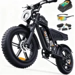 DTTZH F6/F6S/F6PRO Electric Bike with NFC 5000/3000/2000W Max 60V 30Ah 48V 25/156Ah E-Bike 100-60 Miles 20&quot Fat Tire (New)