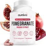 auniva Organic Pomegranate Capsules 700mg   Pomegranate Fruit Extract Supplement   Organic Pomegranate Extract for Antioxi (New)