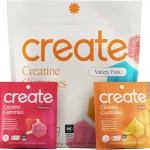 Create Creatine Monohydrate Gummies 30 Single-Serve Packs Variety Pack For Women and Men NSF Certified for Sport Thi (New)