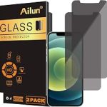Ailun 2 Pack Privacy Screen Protector for iPhone 12 / iPhone 12 Pro 2020 6.1 Inch Tempered Glass Anti Spy Private Cas (New)