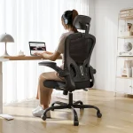 Office Chair Ergonomic Desk Chair 330LBS Capacity High Back Computer Chair for Long Hours Comfortable Rolling Swivel Ex (New)