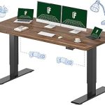 FLEXISPOT 71"x32" Electric Standing Desk Black Walnut Dual Motor 198 LBS Capacity Spacious Workspace Multi-Monitor S (New)
