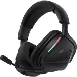 Corsair Void v2 Wireless Bluetooth PC PS5 Switch Gaming Headset   Black Clear Microphone Dolby Atmos Lightweight Up t (New)