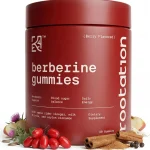 Rootation Berberine HCL 500mg Gummies with Ceylon Cinnamon Milk Thistle Apple Cider Vinegar &amp Inulin Fiber - Zero Sugar (New)