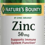 Nature's Bounty Zinc 50mg Immune System Skin and Antioxidant Health Support 100 Count (New)