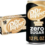 DR PEPPER and Cream Soda Zero Sugar 12 fl oz cans 12 pack (New)