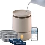 BLUEAIR 3.8L Mist-Free Humidifiers for Home 1 Gallon DreamWell 2.0 Beige Quiet 20dB 48-Hour Runtime Auto Senses Humi (New)