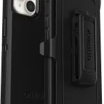 OtterBox iPhone 14 &amp iPhone 13 Defender Series Case - Black Rugged &amp Durable with Port Protection Includes Holster Clip (New)