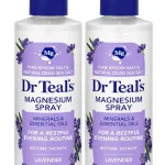 Dr Teal's Magnesium Lavender Spray with Natural Dead Sea Salt 8 fl oz Pack of 2 (New)