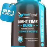 Herbtonics Night Time Burn Overnight Weight Management &amp Sleep 60 Capsules Night Metabolism Stress Relief and Deep Sle (New)